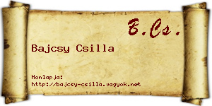 Bajcsy Csilla névjegykártya